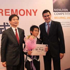 Kevin Zhu, Pres Wang and Lin Menuhin